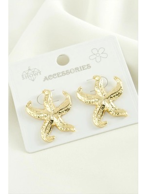 Hobilinka Deniz Yıldızı Trend Metal Küpe