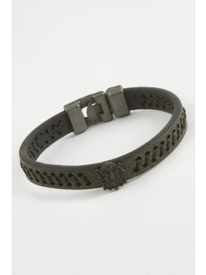 Hobilinka Osmanlı Bayrağı Kaliteli Suni Deri Bileklik