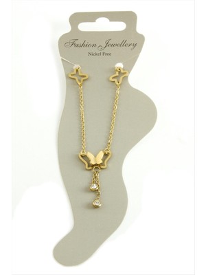 Hobilinka Kelebek Lüks Çelik Halhal