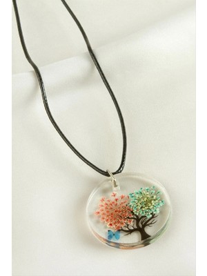 Hobilinka Sultan Otu Hayat Ağacı Epoksi Kolye