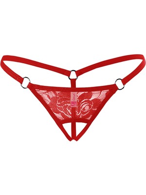 Hobilinka Ağı Açık Dantelli Büyük Beden Fantezi G String