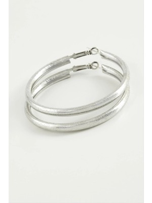 Hobilinka Simli Boru Halka Küpe 4,5 cm