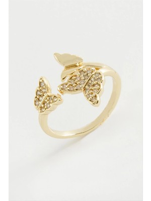 Hobilinka Kelebek Taşlı Yüzük