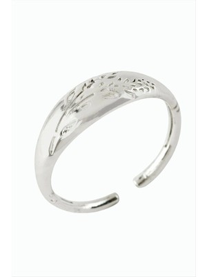 Hobilinka Çiçek Işlemeli Metal Yüzük