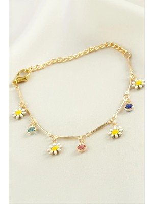 Hobilinka Papatya Taşlı Mineli Bileklik