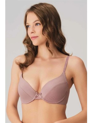 Hobilinka  Balenli Desteksiz Dolgusuz Kol Altı Genişletilmiş Sırtı Yapıştırma Günlük T-Shirt Sütyen