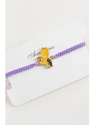 Hobilinka Arı Makrome Örgülü Bileklik