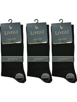 Hobilinka Livoni Dikişsiz Bambu Erkek  Soket Çorap 3 Adet