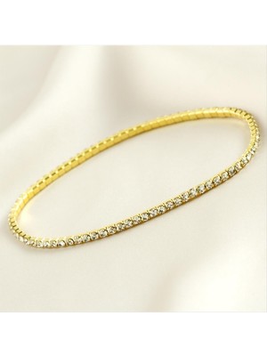 Hobilinka 2 mm Minik Şerit Taşlı Suyolu Bileklik