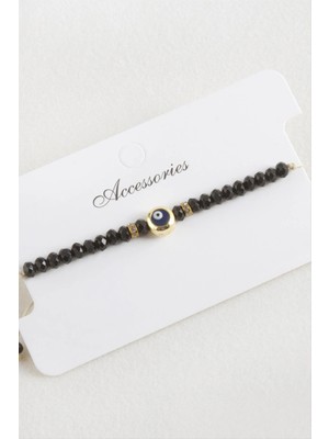 Hobilinka Nazar Kristal Makrome Ip Bileklik 6 mm