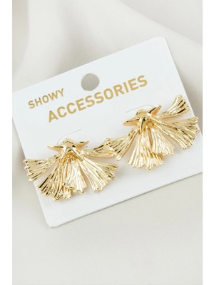 Hobilinka Yaprak Metal Küpe