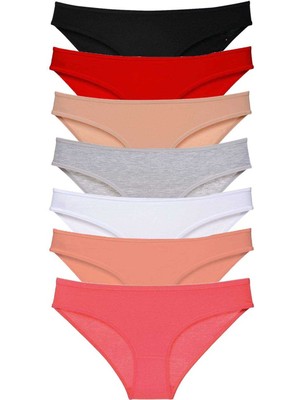 Hobilinka 7 Adet Süper Eko Set Likralı Kadın Slip Külot Set 2