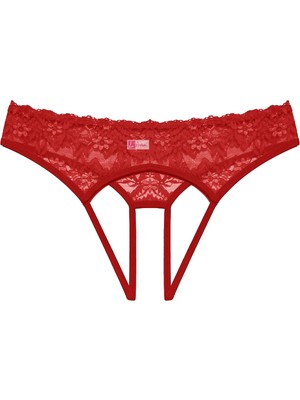Hobilinka Kadın Kırmızı Dantelli Fantazi Külot