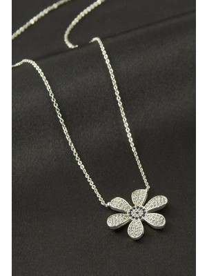 Hobilinka Çiçek Zirkon Taşlı Kolye