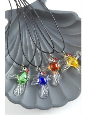 Hobilinka Kuş Cam Kolye
