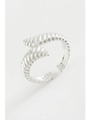 Hobilinka Çizgili Metal Yüzük