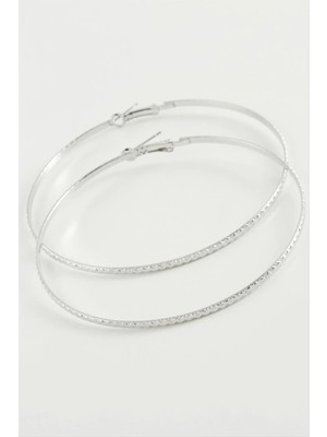 Hobilinka Burgulu Zikzak Metal Halka Küpe 8-9-10 cm