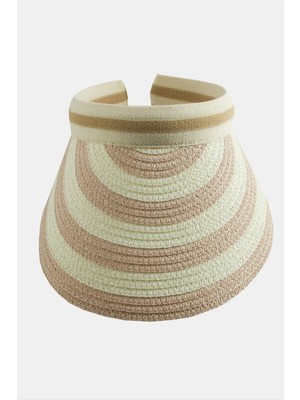 Hobilinka Kasketli Hasır Plaj Şapkası