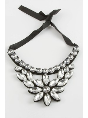 Hobilinka Çiçek Taşlı Yaka Kolye