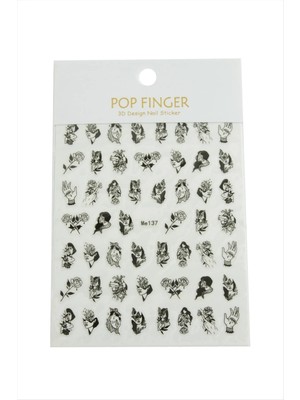 Hobilinka Gül Kız Tattoo Dövme Sticker