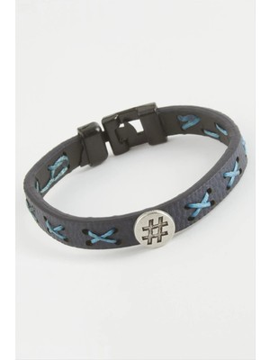 Hobilinka Kare Kaliteli Suni Deri Bileklik