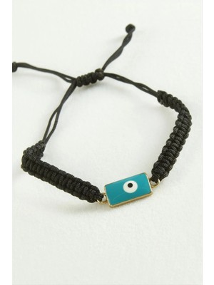 Hobilinka Nazar Dikdörtgen Makrome Ip Bileklik