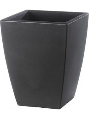 Teraplast Quadro Veneto 60 Plastik Saksı Antrasit