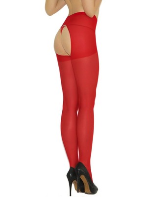 Hobilinka Özel Bölgesi Açık Kırmızı Fantazi Külotlu Çorap BRF2035