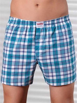 Hobilinka Şahinler Ekose Boxer Desenli E090