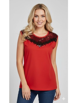 Hobilinka Şahinler Pullu Sıfır Kollu Atlet B201