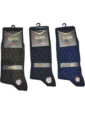 Hobilinka Born Erkek Yün Çorap (Lamswool) 3 Adet
