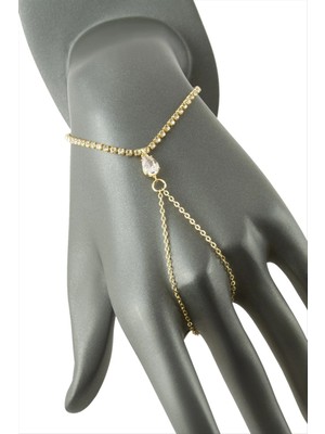 Bijuteri Net Damla Şerit Taşlı Şahmeran