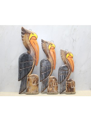 Hobilinka Ahşap 3'lü Pelikan Seti