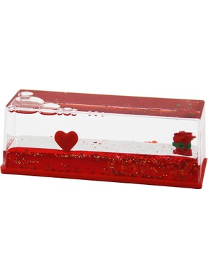 Hobilinka Kırmızı Su Kalp - Gül D.gen Mika Yüzen Batmayan Dekoratif Biblo AKVARYUM5.2X15.2X5.3CM (4887)