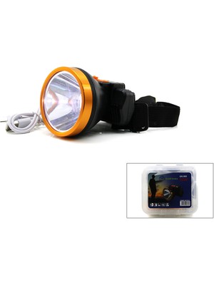 Hobilinka Şarjlı 30W Kafa Lambası Fener USB - Type-C Kademe Işıklı (4887)