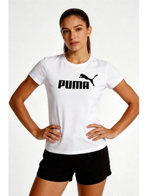 Puma Essentials No.1 Logo Kadın Spor Tişört