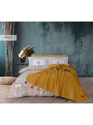 İyi Geceler İstanbul Iyi Geceler Istanbul Çift Kişilik Battaniyeli Nevresim Takımı Sahara Tarçın