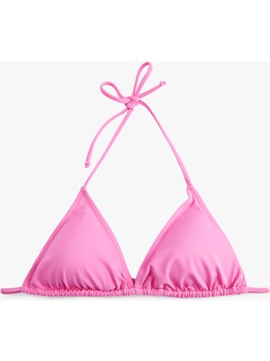Koton Boyundan Bağlamalı Üçgen Bikini Üstü