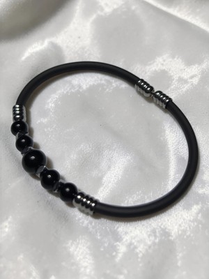 Basqio Doğal Taş Yaylı Bileklik - Oniks Taşı