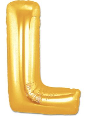 Hobilinka L Harf Folyo Balon Altın Renk 40 Inç