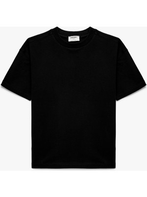Koton Pamuklu Kısa Kollu Bisiklet Yaka Oversize Basic Tişört
