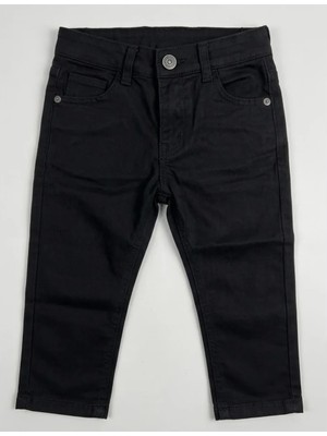 Nanica Erkek Çocuk Siyah Keten Pantolon 1-5 Yaş