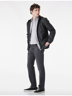 Koton Normal Bel Düz Paça Pamuklu Straight Fit Jean Pantolon - Mark Jean