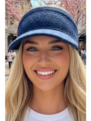 Tezzgelsin Kadın Tüylü Soft Vizör Şapka