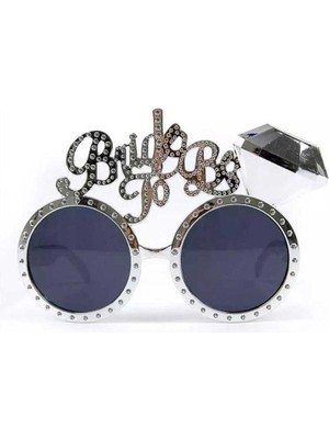 Hobilinka Gümüş Renk Bride To Be Yazılı Gelin Gözlüğü 15X10 cm