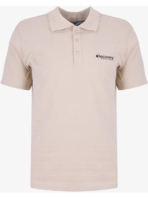 Discovery Expedition D6SM-TST3800 Bej Erkek Polo T-Shirt