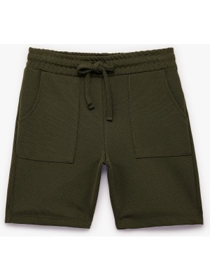 Koton Pike Kumaş Beli Bağlamalı Cepli Şort