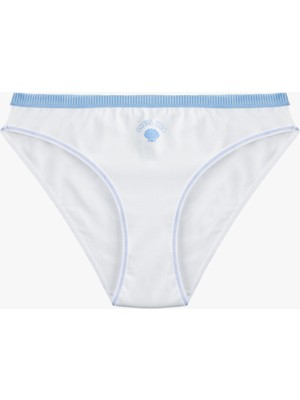 Koton Rahat Kalıp Dikiş Detaylı Baskılı Pamuklu Brief Külot