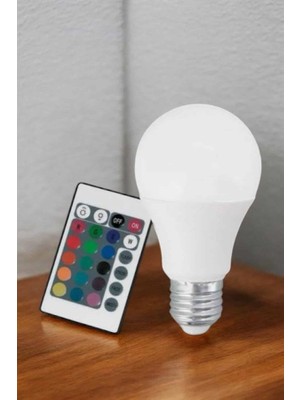 Hobilinka Rgb LED Lamba LED Işık Ampul Renk Değiştirebilen 100 Watt