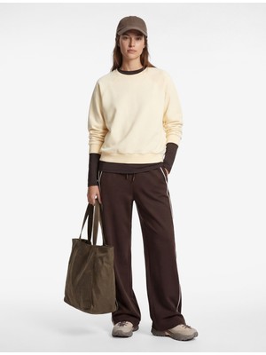 Koton Şardonlu Uzun Kollu Bisiklet Yaka Rahat Kalıp Spor Sweatshirt